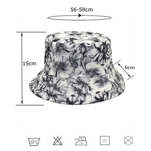Bucket <b>Hat</b> <b>for</b> Men <b>Women</b> Print Hawaiian Style Double Side Wearable <b>Hats</b> Summer Vacation <b>Beach</b> Sunscreen Cotton Bucket <b>Hats</b> - Product Image 6