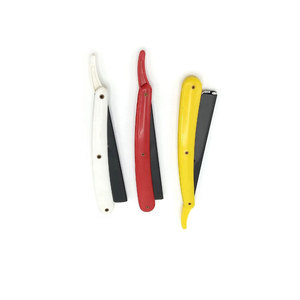 <b>Plastic</b> Handle Exposed Changeable Blade Barber Shaving Razor Custom Logo <b>Sliding</b> Barber Razors - Product Image 6