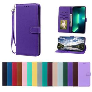 เคสฝาพับหนัง PU ป้องกันการกระแทกมีขาตั้งระบบแม่เหล็กสำหรับ iPhone และ Galaxy สำหรับ Pixel - Product Image 1