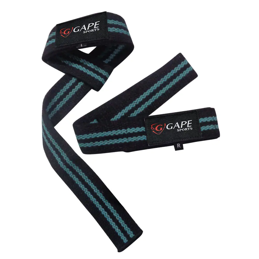 New Fashion Neoprene Padded 23" Cotton Lifting Wrist Straps Pair For Weightlifting Powerlifting Gym Straps