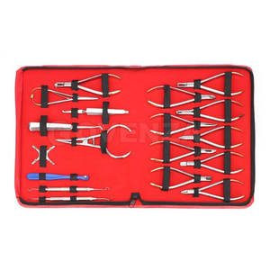 Ensemble de 18 pinces dentaires en acier inoxydable, outils orthodontiques, pinces à insérer TC, équipement de laboratoire dentaire - Product Image 2