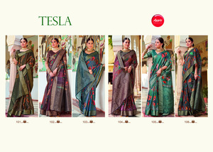 Exquis Rajmahal Saree par Kozi Silk Luxueux mélange de bleu et vert riche artisanat par Regal Beauty - Product Image 6