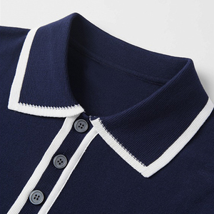 Uniforme personnalisé de haute qualité, polo de golf pour homme en coton/polyester avec logo brodé - Product Image 3