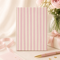 LABON Journal à nœud Journal personnalisé Nom personnalisé Cahier mignon Papeterie esthétique pour femme Cadeau pour elle