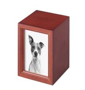 Boîte d'urne en bois de style américain moderne faite à la main cendres de chat et de chien urnes funéraires funéraires pour animaux de compagnie - Product Image 2