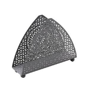 Porte-serviettes en métal plaqué or fait à la main Restaurant porte-serviettes de table simple petit porte-mouchoir en métal indien - Product Image 3