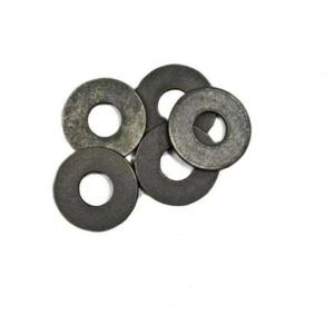 1/4 USS Rondelles plates unies Attaches en acier noir - Product Image 1