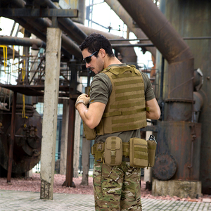 Beschermer Plus Kwaliteit Outdoor Airsoft Cs Modulaire Tactische Vest Polyester Multifunctionele Duurzame Professionele <span class=keywords><strong>Molle</strong></span> Borst <span class=keywords><strong>Rig</strong></span> - Product Image 5