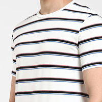 Camiseta de Algodón Orgánico Tejida, Personalizada OEM, Talla Grande, Fabricante de Camisetas para Hombre, Manga Corta, Diseño en Blanco, Alta Calidad, 180 GSM, Bangladesh