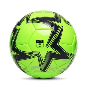 Ballon de football d'entraînement en PVC orange fluorescent avec panneaux cousus à la machine pour exercices pour jeunes ou pratique à haute visibilité - Product Image 6