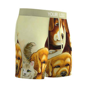 ผู้ชายแห้งเร็วป้องกันการสึกหรอกีฬาวิ่งชุดชั้นในเด็กชายติดทนนานพิมพ์นักมวยโดย Star Figure Enterprises - Product Image 4