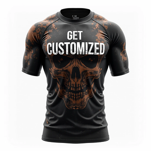 Protector de sarpullido MMA personalizado con mangas completas y cortas para mayor comodidad y diseño duradero kimono de jiu jitsu - Product Image 1