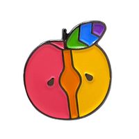 Fabricant personnalisé fierté bisexuelle drapeau émail arc-en-ciel broche