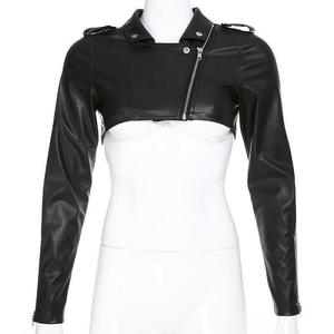 Chaqueta Bomber Corta para Mujer, Profesional, Negra, de Lana y Algodón, Impermeable, Resistente al Viento, Gruesa, con Detalles Desmontables, para Otoño - Product Image 3