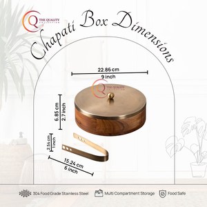 La boîte de riz de boîte de Chapati de marmite en bois traditionnelle luxueuse garde les aliments chauds et les casseroles fraîches pour le restaurant de cuisine à domicile - Product Image 2