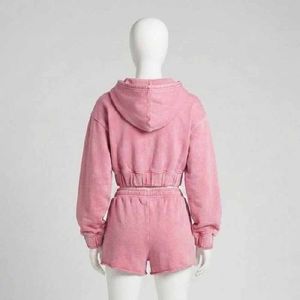 Ensemble de survêtement unisexe sur mesure en coton 100% avec sweat-shirt et short surdimensionnés, ensemble jogging deux pièces pour femmes - Product Image 2