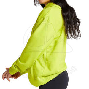 Sweats à capuche verts pour femmes High Street Style en vente! Patchs de qualité personnalisés Couverture d'hiver Design uni - Product Image 3