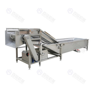 Chaîne de production automatisée à grande échelle de poudre de gingembre, machine à trancher le gingembre motorisée par PLC, en acier inoxydable 304, 100-2000 kg/h - Product Image 5
