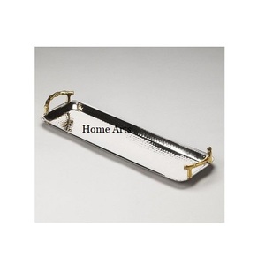 Nouvelle conception de plateau de service de nourriture en métal forme ovale plateau de service de dessert de taille personnalisée pour les meilleures ventes - Product Image 2