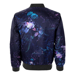Chaqueta bomber acolchada para hombre con logotipo personalizado OEM, cortavientos impermeable de nailon para Otoño/Invierno, cuello con capucha, tejido, diseño sublimado - Product Image 2
