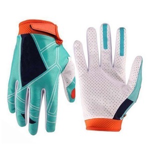 Gants de moto/motocross en cuir unisexes pour l'été, compatibles avec les écrans tactiles, extensibles, respirants, avec sangle de poignet réglable, antidérapants - Product Image 6