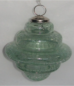 Ornements d'arbre de Noël brodés en verre et en métal de dernière collection Décoration de fête de couleur personnalisée - Product Image 4