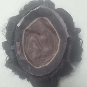 Autrichien Taz Hair Bangladesh Perruque de toupet de cheveux humains mono de qualité supérieure avec corps naturel et styles de vagues profondes Prothesis - Product Image 1