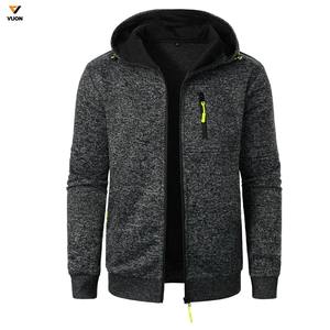 Sweat à capuche zippé de luxe personnalisé pour hommes en polaire de coton coupe boxy épais vierge avec fermeture éclair pour l'hiver - Product Image 4