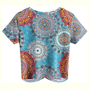 Oversized Best Quality Custom Design Best-Selling ODM Service <b>Top</b> Manufacturer Crop <b>Top</b> Shirts for Women - Product Image 2