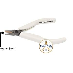 Luminex Impex High Quality Copper Jaw Flat Nose Pliers Stainless Steel <b>Lined</b> Jaws Forming <b>Holding</b> Bending Customizable Jewelry - Product Image 1
