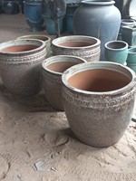1. Grandes jardinières en céramique de haute qualité, fabrication de poterie vietnamienne