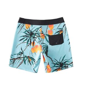 กางเกงว่ายน้ำชายหาดขาสั้นแนวสตรีทแบบย้อนยุคของผู้ชายกางเกงขาสั้นเอวกลางแบบปรับแต่งได้ทำจากโพลีเอสเตอร์100% สไตล์ลำลองป้องกันการเกิดรอยยับ - Product Image 4