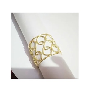 High Quality <b>Hand</b> Finished Brass Metal Napkin <b>Ring</b> <b>Holder</b> Wholesale Table Decoration Wedding Napkin <b>Ring</b> Manufacturer - Product Image 5