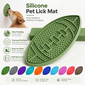 Alfombrilla de Silicona para Lamer para Mascotas, con Borde Elevado, Plegable, Comedero Lento para Perros y Gatos, para Interiores y Exteriores - Product Image 5