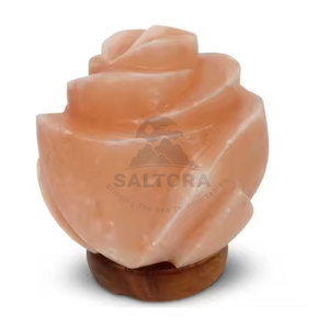 Lámpara de sal con forma de sal de bajo precio, el mejor Material, lámpara de sal con forma de flor, precio al por mayor, lámpara de sal - Product Image 2