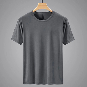 T-shirt Hip-Hop élégant pour homme en polyester et coton, tissu respirant et doux, design imprimé à l'écran - Product Image 4