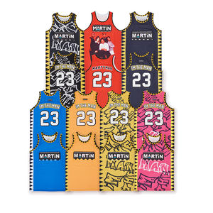 Maillot de basket-ball réversible personnalisé OEM maillot de l'équipe en maille inversée uniforme de sport sublimation personnalisée nouveau design maillot de basket-ball - Product Image 1