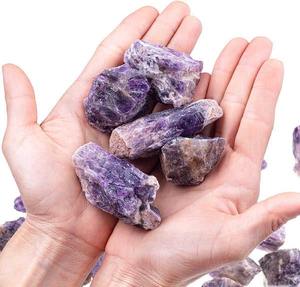 Piedra en bruto de amatista de alta calidad para lapidario o tallado y exhibición de Feng Shui disponible a granel - Product Image 4
