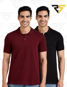 Vêtements de golf tricotés en coton T-shirt polo pour hommes T-shirt décontracté Polo de golf imprimé pour hommes avec votre propre logo - Product Image 1