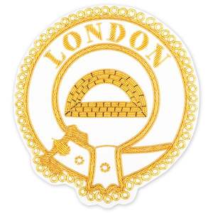 2024 Offre Spéciale sur mesure insignes maçonniques Regalia insignes de tablier de lingot d'or brodé de haute qualité avec décoration de Logo personnalisé - Product Image 1