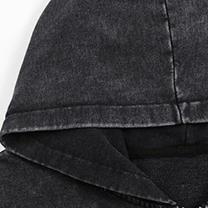 Sweat-shirts à capuche pour hommes en gros, lavage à l'acide, fermeture éclair, haute qualité, lourd, surdimensionné, style vintage, fermeture éclair, faible MOQ - Product Image 5