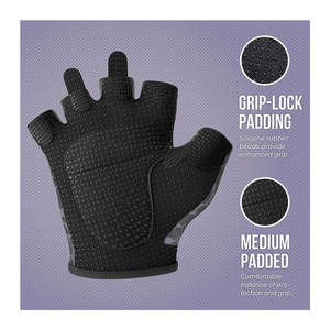 Wholesale Custom Workout Training Body Building Fitness Gloves <b>Light</b> Weight Lifting Half <b>Finger</b> Gloves - Product Image 6