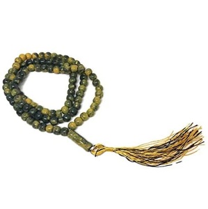 Venta de Fábrica: Rosario Musulmán de Cristal Natural con Borla Metálica, Cuentas de Alta Calidad para Oración Islámica, Tasbih, Tasbeeh - Product Image 3