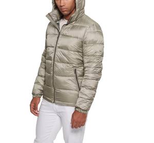 Todos los colores sólidos adulto invierno cálido Abrigo con capucha Stand Collar Puffer chaqueta cremallera impermeable prendas de vestir High Street Casual Slim teñido - Product Image 1