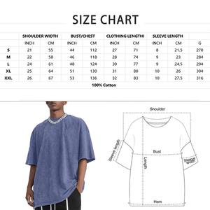 2025 venta al por mayor 270Gsm logotipo personalizado en blanco de gran tamaño Vintage al aire libre hombres camiseta fabricada por Hawk Eye Sports - Product Image 3