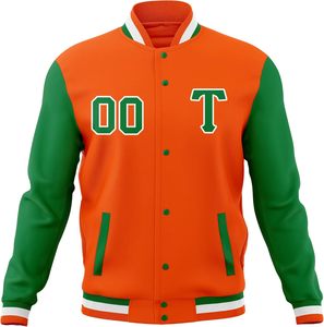 Fournisseur de vestes universitaires à manches régulières pour hommes, veste de baseball à boutons, veste en molleton décontractée personnalisée avec logo - Product Image 4