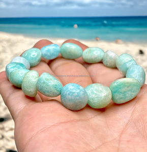 สายรัดข้อมืออัญมณีอเมซอนขนาด11-15มม. สายรัดข้อมือยืดหยุ่นแบบไม่ซ้ำใครขายส่งของขวัญ - Product Image 1