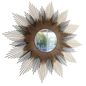 Modern Design Quality Metal <b>Wall</b> <b>Mirror</b> Creative Lotus Pattern for Living Room Bedroom Bathroom - Product Image 6