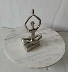 Sculpture en aluminium argenté, pour la décoration Sculpture Décoration intérieure - Product Image 3