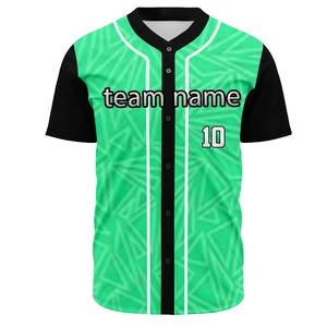 Venta al por mayor de camisetas de béisbol personalizadas sublimación impresa camiseta de softbol ropa de calle estilo uniforme de béisbol para el equipo universitario - Product Image 1